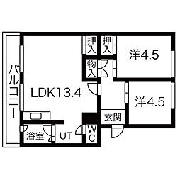 札幌西月寒団地1号棟 00408