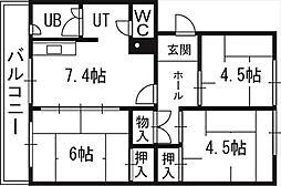 札幌西月寒団地6号棟 00409
