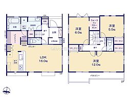 新築　坂戸市花影町2期　〜収納スペース充実です〜 5号棟（全5棟）