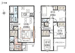 新築　坂戸市仲町　〜南向きの明るいお住まい〜 3号棟（全6棟）