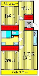 テレパレス柏てるて　北街区　1号棟 201