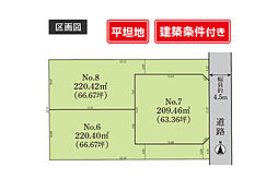 オレゴン物語 八街2 建築条件付き売地 6号地