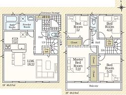 足柄上郡中井町半分形新築戸建全1棟