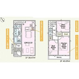 中郡大磯町大磯新築全2棟ー1号棟