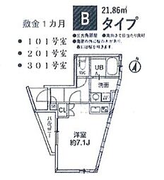 ラ　ベルジェ下北沢 201