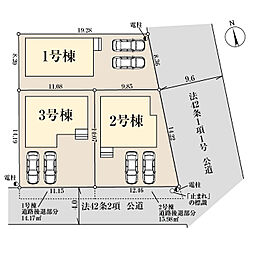 川越市山田新築一戸建て〜全3棟