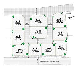 富士見市針ヶ谷建築条件無し土地分譲〜全10区画