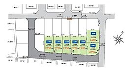 三芳町北永井建築条件なし売地〜全7区画