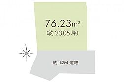 富士見市鶴瀬東2丁目　土地