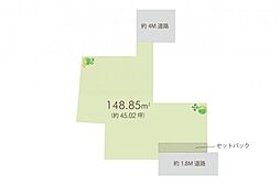 富士見市鶴瀬東2丁目　土地