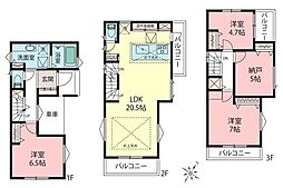 藤久保小学区三芳町藤久保　新築一戸建て