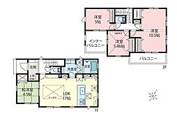 三芳小学区三芳町北永井　新築一戸建て