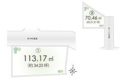 諏訪小学区富士見市鶴馬1丁目　土地
