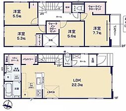 福生市北田園　新築分譲住宅　全3棟　2号棟