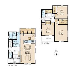 あきる野上代継　新築戸建　全6棟　5号棟
