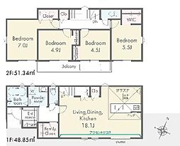 瑞穂高根第1期　新築戸建　全6区画　4号棟