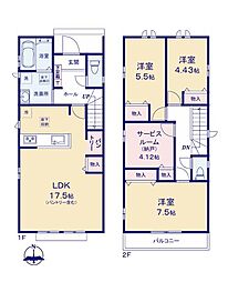 福生南田園2期　新築戸建　全2棟　Ｂ号棟