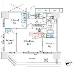 シェフルール鶴見中央 1402