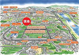 売土地 丈六町新居田　全15区画