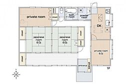 敷地面積76坪超／南向き広縁／飯能市阿須　平屋建て