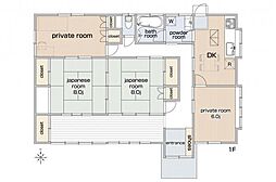 敷地面積76坪超／南向き広縁／飯能市阿須　平屋建て