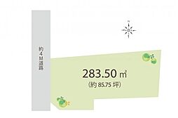 土地85坪／本川越駅徒歩8分川越市西小仙波町2丁目　土地
