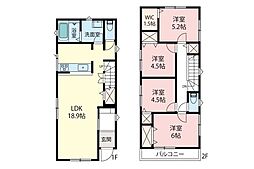 霞ケ関北小学区川越市的場　中古一戸建て