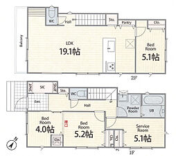 相模原市中央区横山４丁目の一戸建て