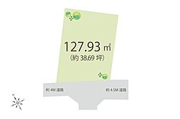 整形地/敷地38坪入間市豊岡4丁目 土地