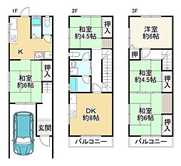 東淀川区西淡路3丁目　中古戸建　5ＤＫＫ