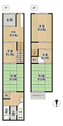 大阪市生野区舎利寺2丁目　中古テラスハウス　5ＤＫ