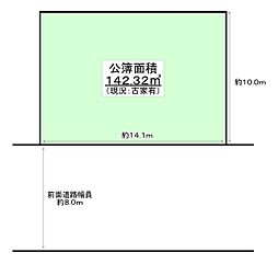 淀川区東三国6丁目　建築条件なし売り土地　142.3