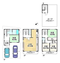 東淀川区井高野4丁目　中古戸建　4ＬＤＫ