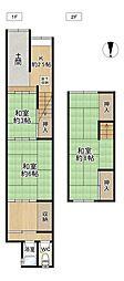 大阪市生野区舎利寺2丁目　中古テラスハウス　3Ｋ