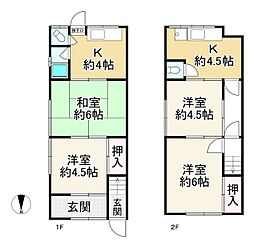 生野区鶴橋3丁目　中古テラスハウス　2Ｋ2Ｋ