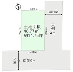 戸田市下戸田2丁目　建築条件なし売地