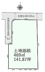 さいたま市中央区大戸3丁目　建築条件無し売地