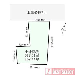 蓮田市東3丁目　建築条件無し売地
