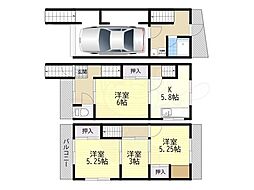 門真市北巣本町の一戸建て