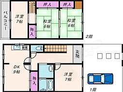寝屋川市香里南之町の一戸建て