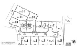 土地　平塚市平塚　１５区画