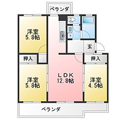 夏見台団地22号棟 504
