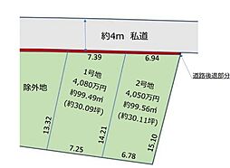 船橋市行田1丁目 土地