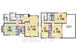 京田辺市花住坂二丁目16−15貸家 -