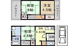 京都市山科区東野百拍子町の一戸建て