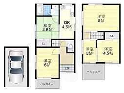 京都市山科区四ノ宮小金塚の一戸建て