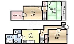 京都市山科区北花山河原町の一戸建て