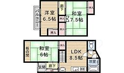 京都市山科区御陵田山町の一戸建て