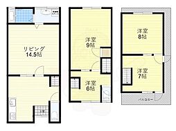 京都市山科区小山北溝町の一戸建て