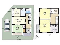 京都市山科区厨子奥尾上町の一戸建て